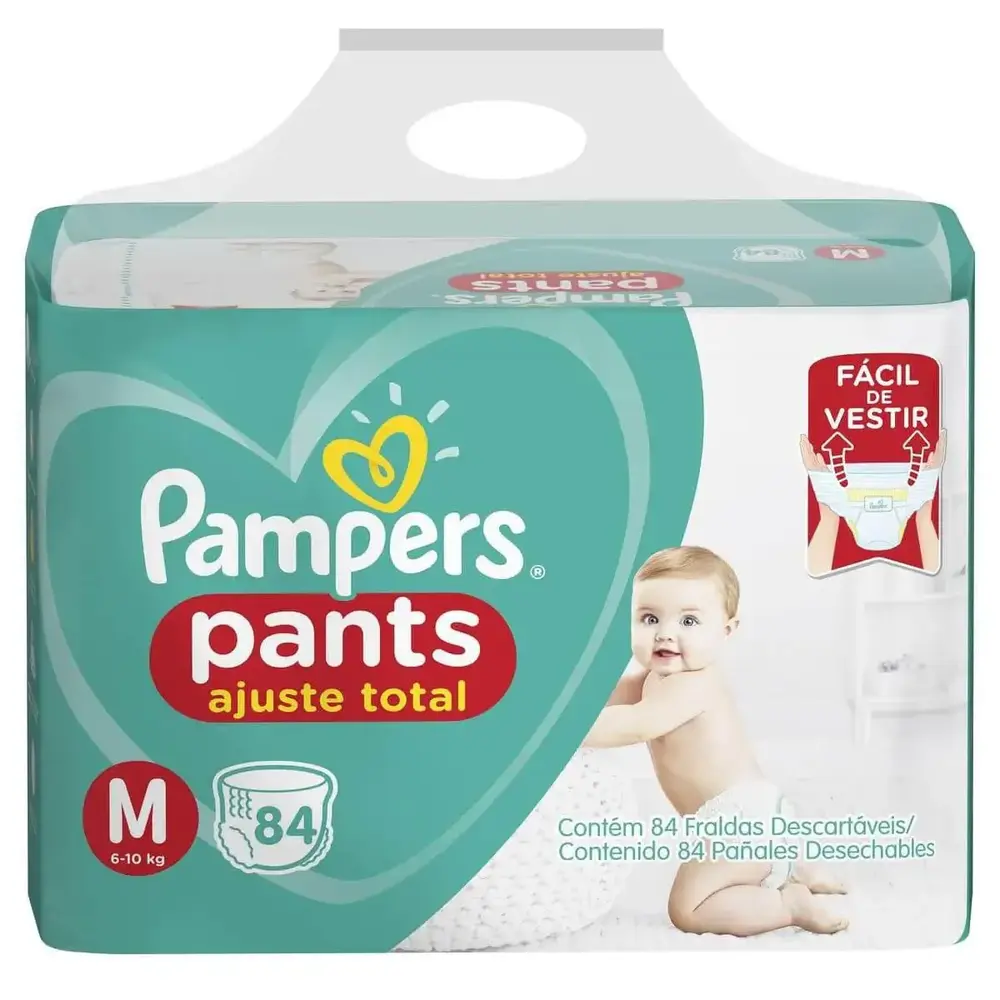 FRALDAS PAMPERS PANTS AT TOP M 84UN