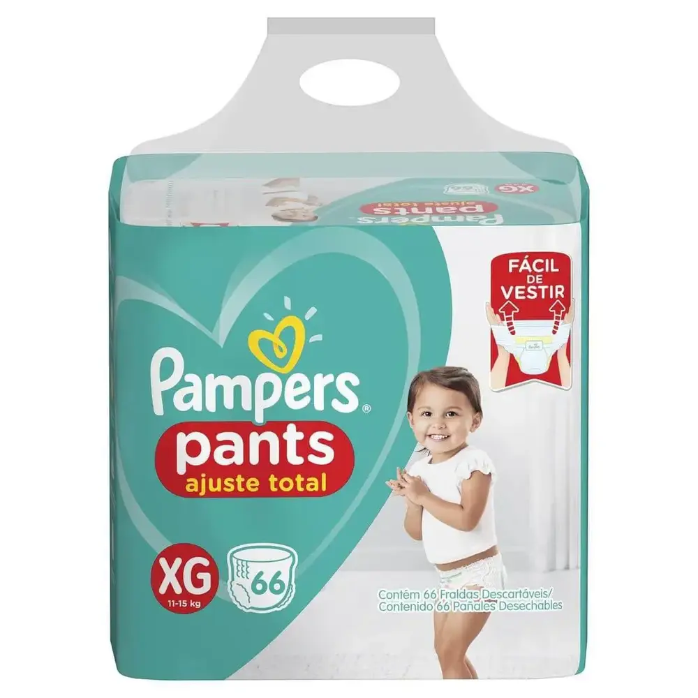 FRALDAS PAMPERS PANTS AT TOP XG 66UN