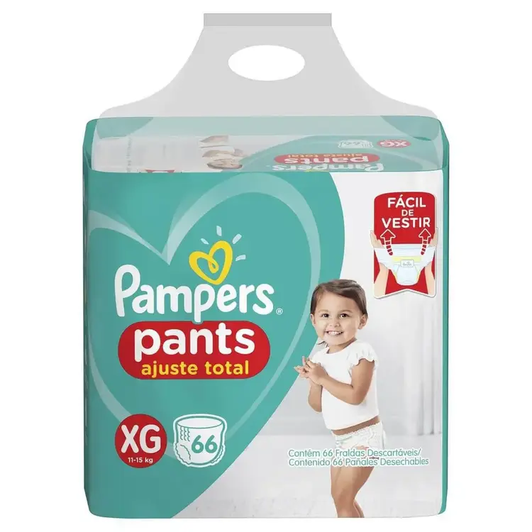 FRALDAS PAMPERS PANTS AT TOP XG 66UN