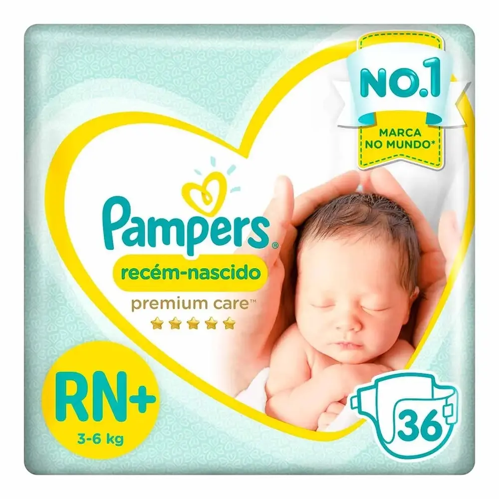 FRALDAS PAMPERS PC RN NB+ C/36UN