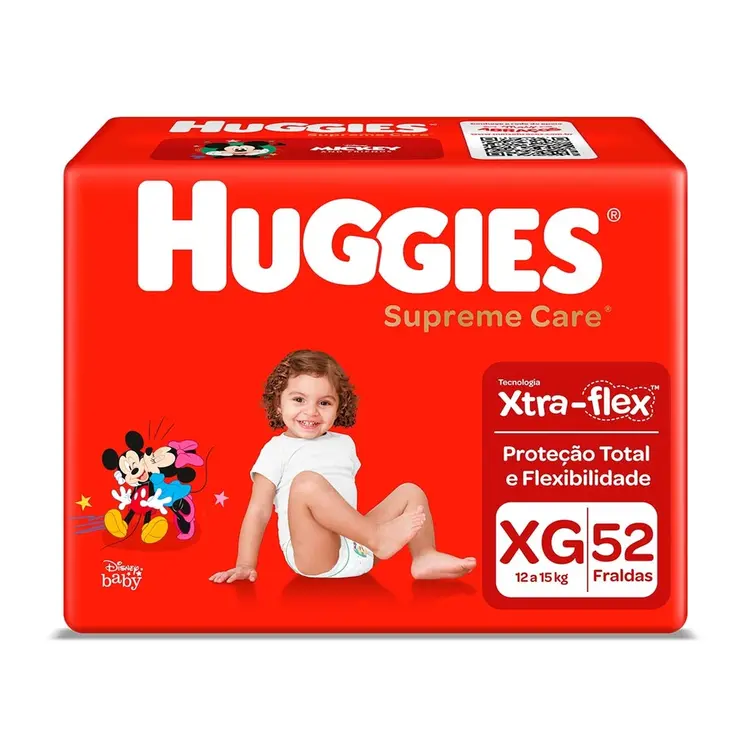 FRALDA HUGGIES SUPREME HIPER XG C/52 UND