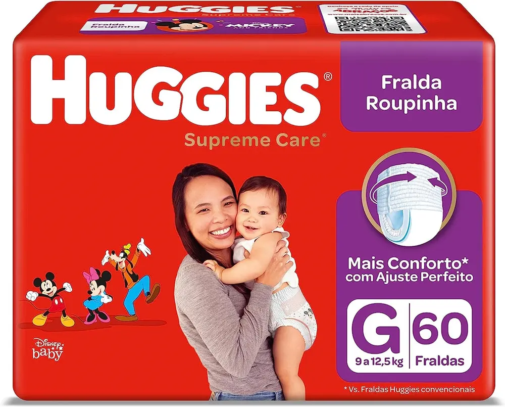 FRALDA HUGGIES SC ROUPINHA HIP G/60 UND