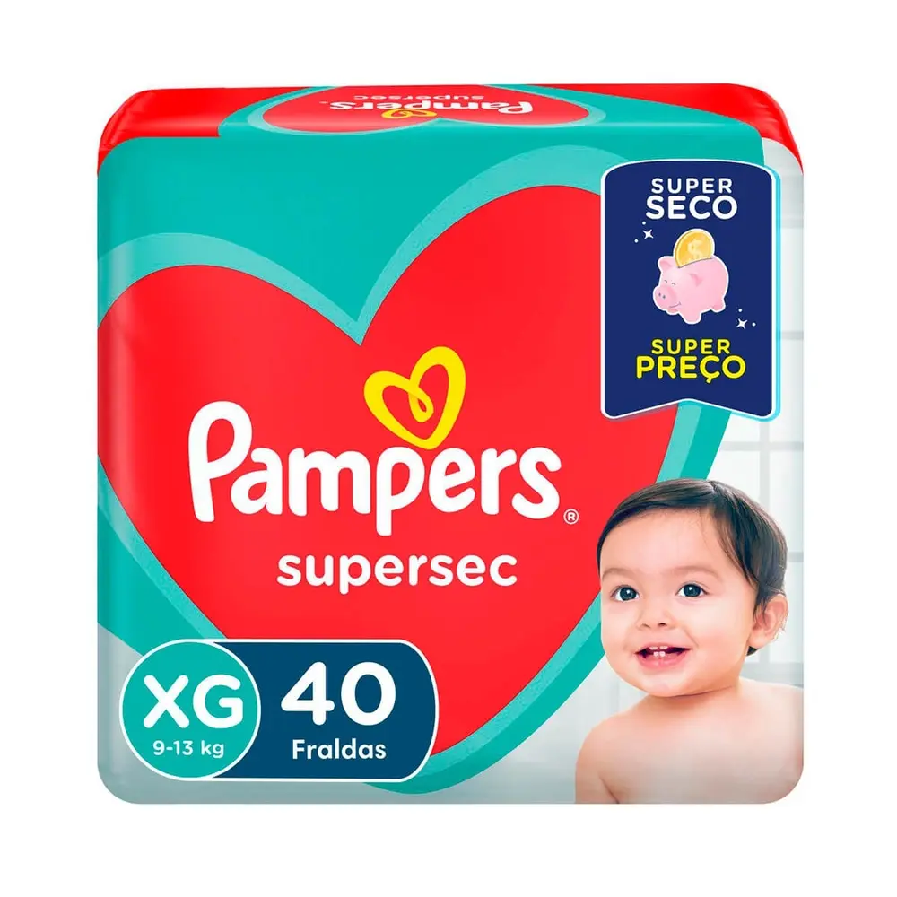 FRALDAS PAMPERS SS HIPER XG C/40UN