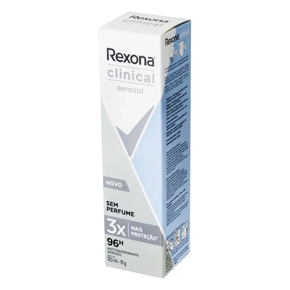 DEO REXONA AER CLIN S/PERFU 150ML UNIL %DN:7.00