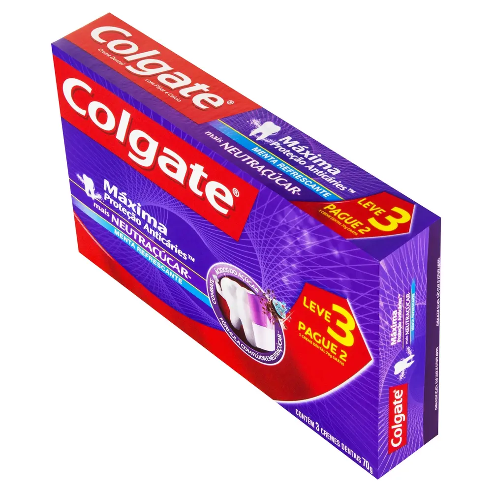 COLGATE NEUTRACUCAR 70 GR KIT C/3
