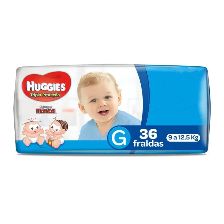 FRALDA HUGGIES T PROT MEGA G C/36 UND