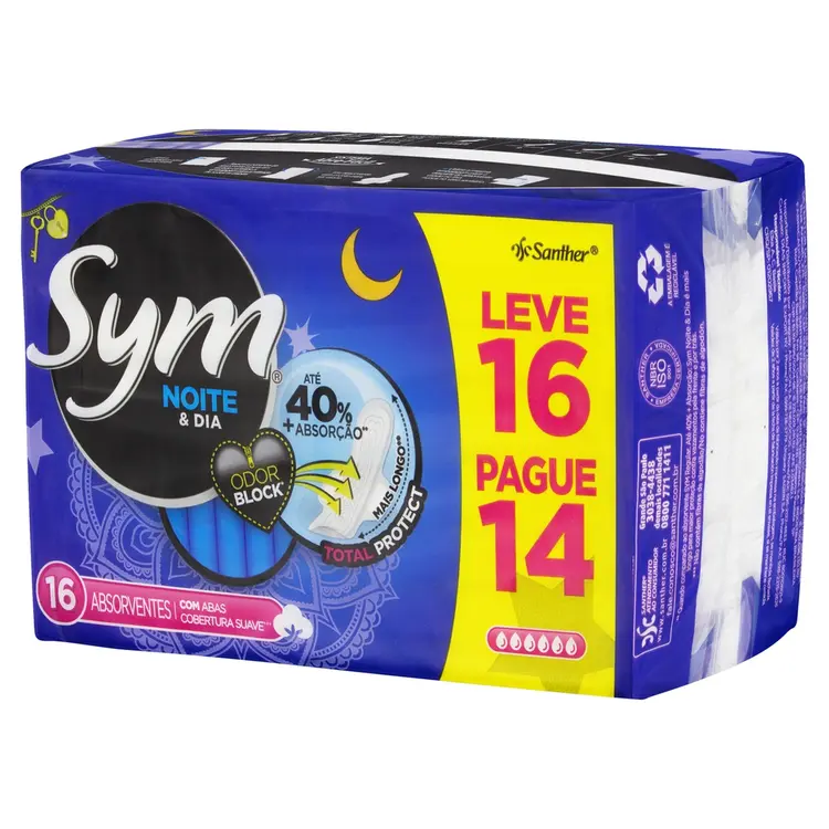 ABS SYM NOITE DIA 16UN SUAVE ABAS L16P14(E)