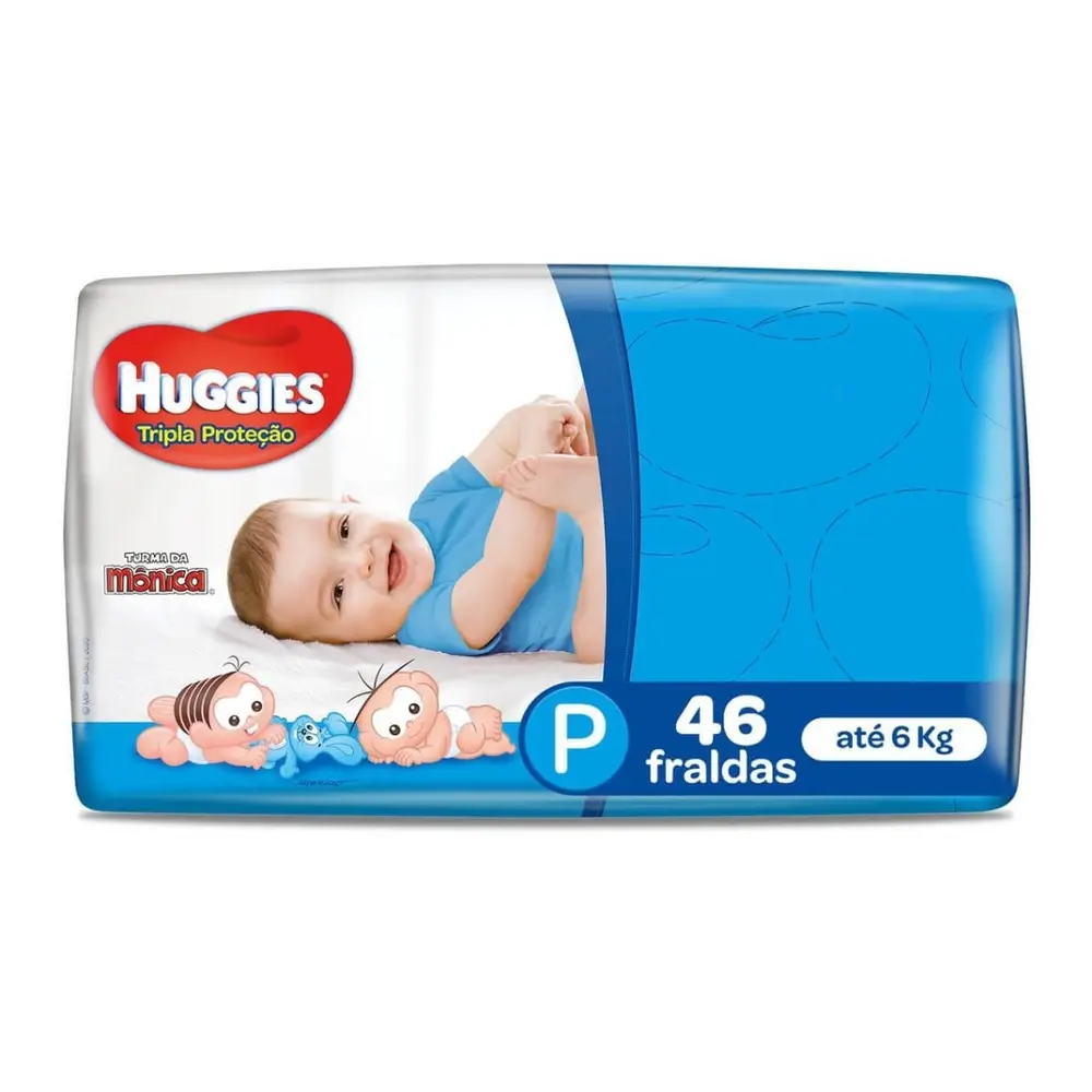FRALDA HUGGIES T PROT MEGA P C/46 UND