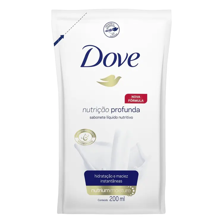 SAB LIQ DOVE NUTR PROF RFL 200ML