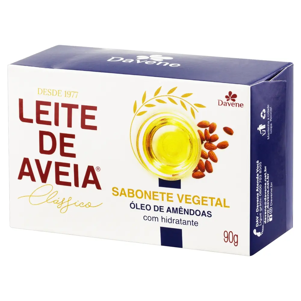 SABONETE LEITE DE AVEIA AMENDOAS 90G