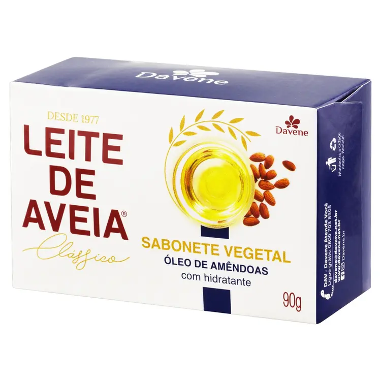 SABONETE LEITE DE AVEIA AMENDOAS 90G
