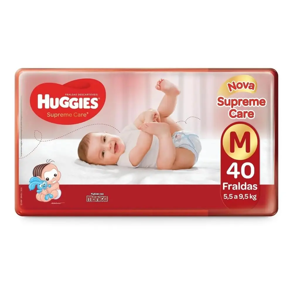 FRALDA HUGGIES SUPREME MEGA M C/40 UND
