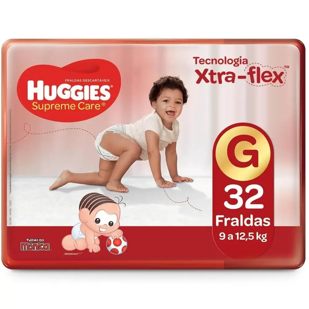 FRALDA HUGGIES SUPREME MEGA G C/32 UND