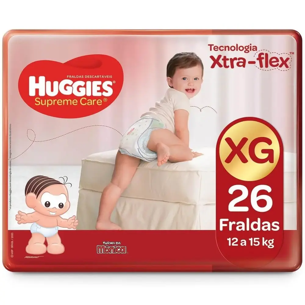 FRALDA HUGGIES SUPREME MEGA XG C/26 UND