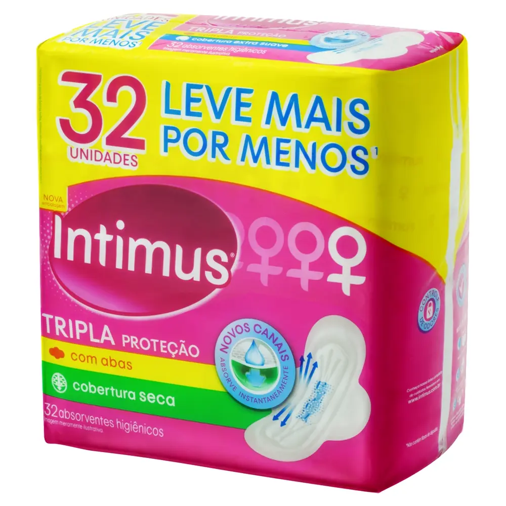 ABS INTIMUS TRIPLA SECA C/ABAS C/32 UND
