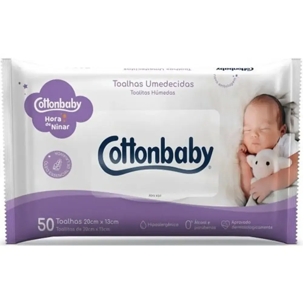 TOALHAS UMED NAT BABY C/50 UND