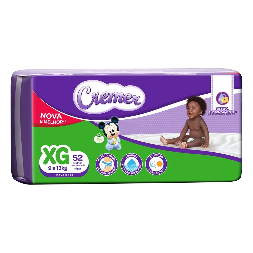 FRALDA CREMER DISNEY HIPER XG C/52