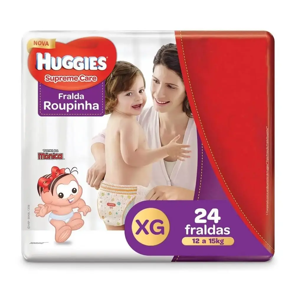 FRALDA HUGGIES SC ROUPINHA MEGA XG 24