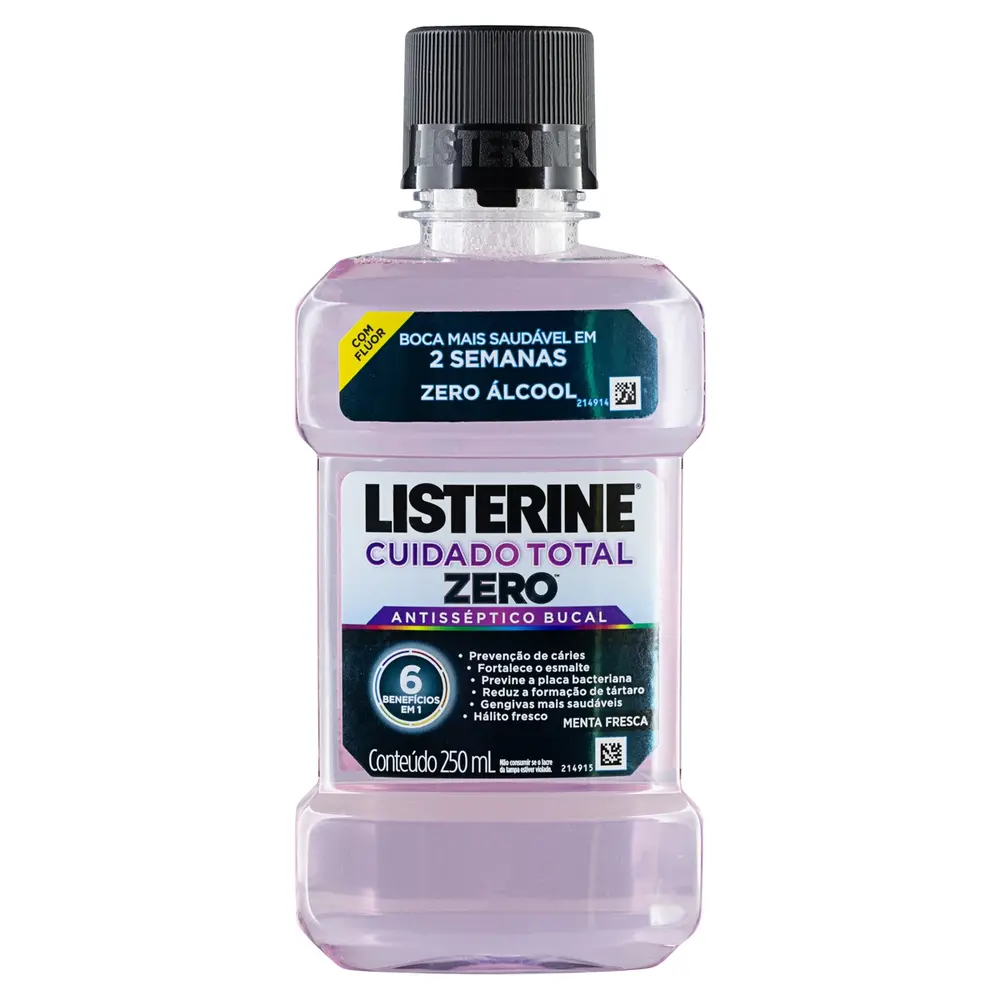 LISTERINE ZERO CUIDADO TOTAL 250ML