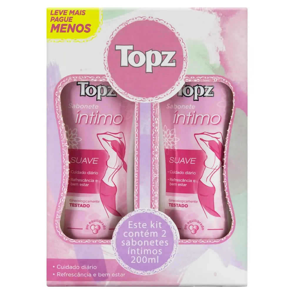 KIT SAB INTIMO TOPZ SUAVE 200ML