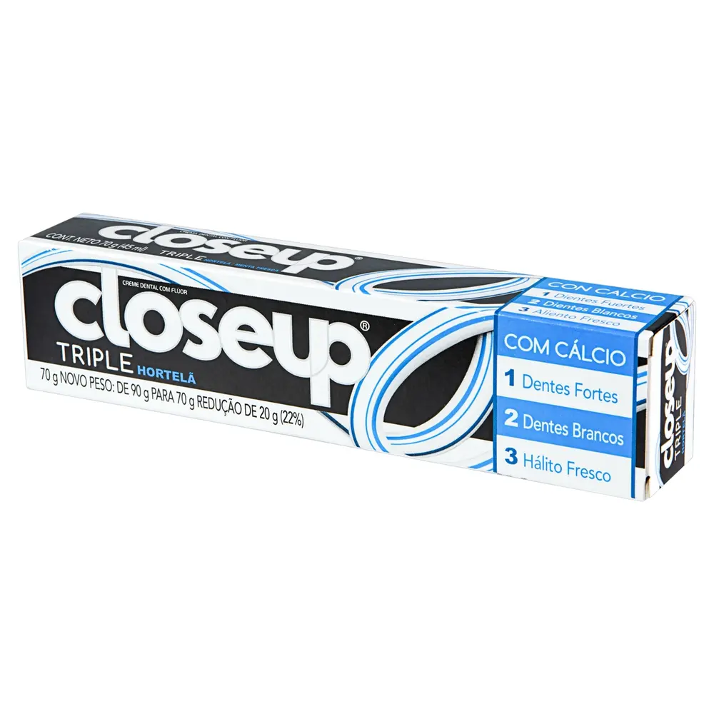 CR DENTAL CLOSEUP TRIPLE HORTELÃ 70G