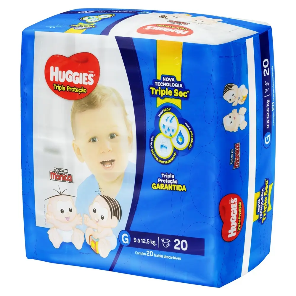 FRALDA HUGGIES T PROT JUMBINHO G 20