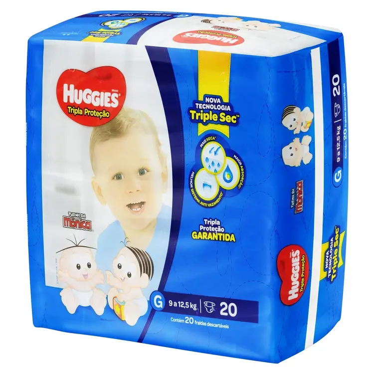 FRALDA HUGGIES T PROT JUMBINHO G 20