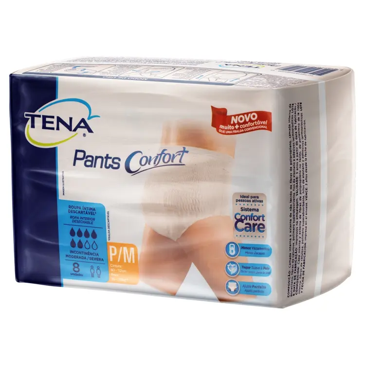 ROUPA INTIMA TENA PANTS CONFORT P/M C/8