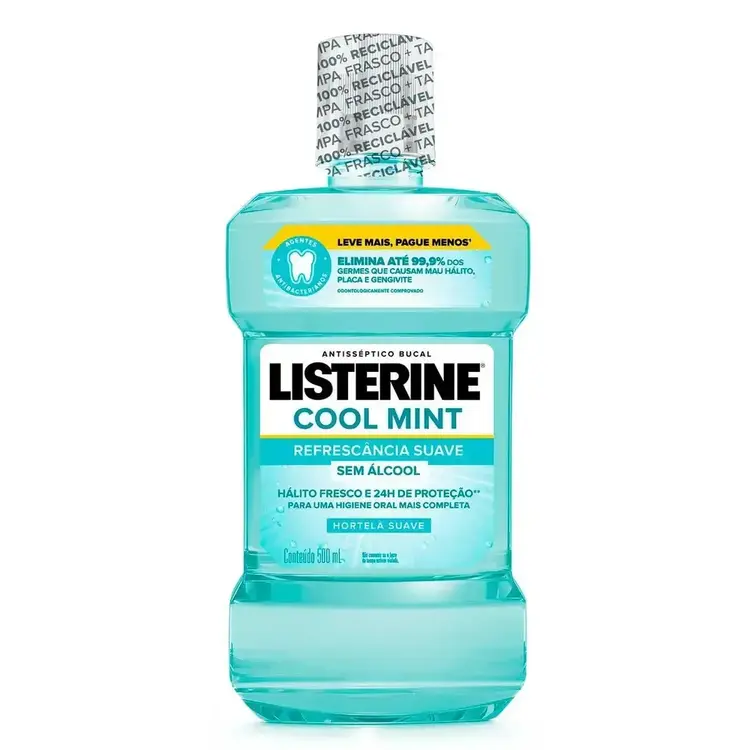 LISTERINE ZERO MEN SUAVE L500P350ML