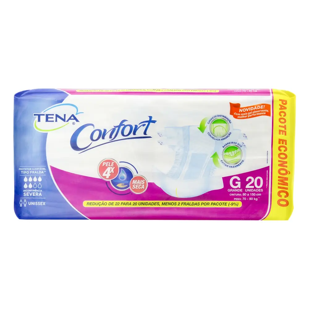 FRALDA TENA CONFORT MEGA G L22P20
