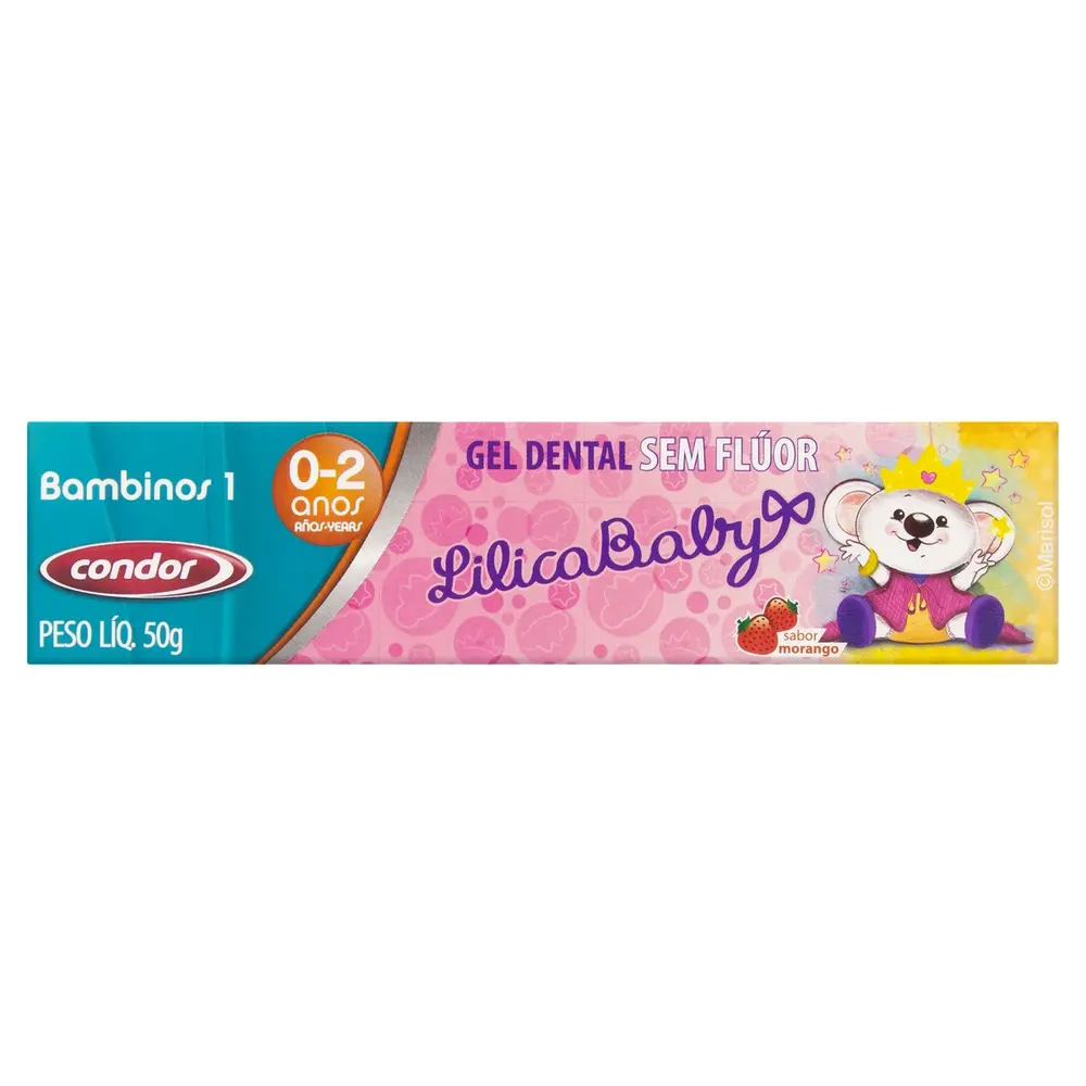 CREME DENTAL CONCOR SEM FLUOR ROSA LILICA 50 GR