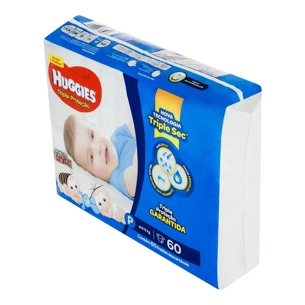 FRALDA HUGGIES T PROT MEGA P 60