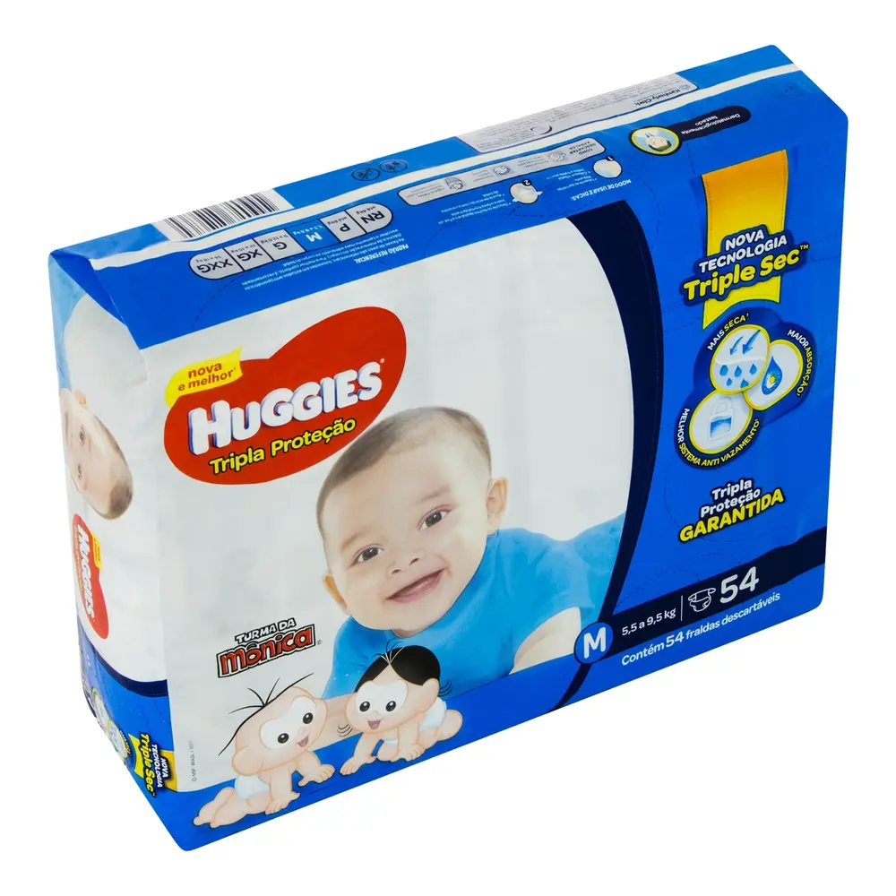 FRALDA HUGGIES T PROT MEGA M 54
