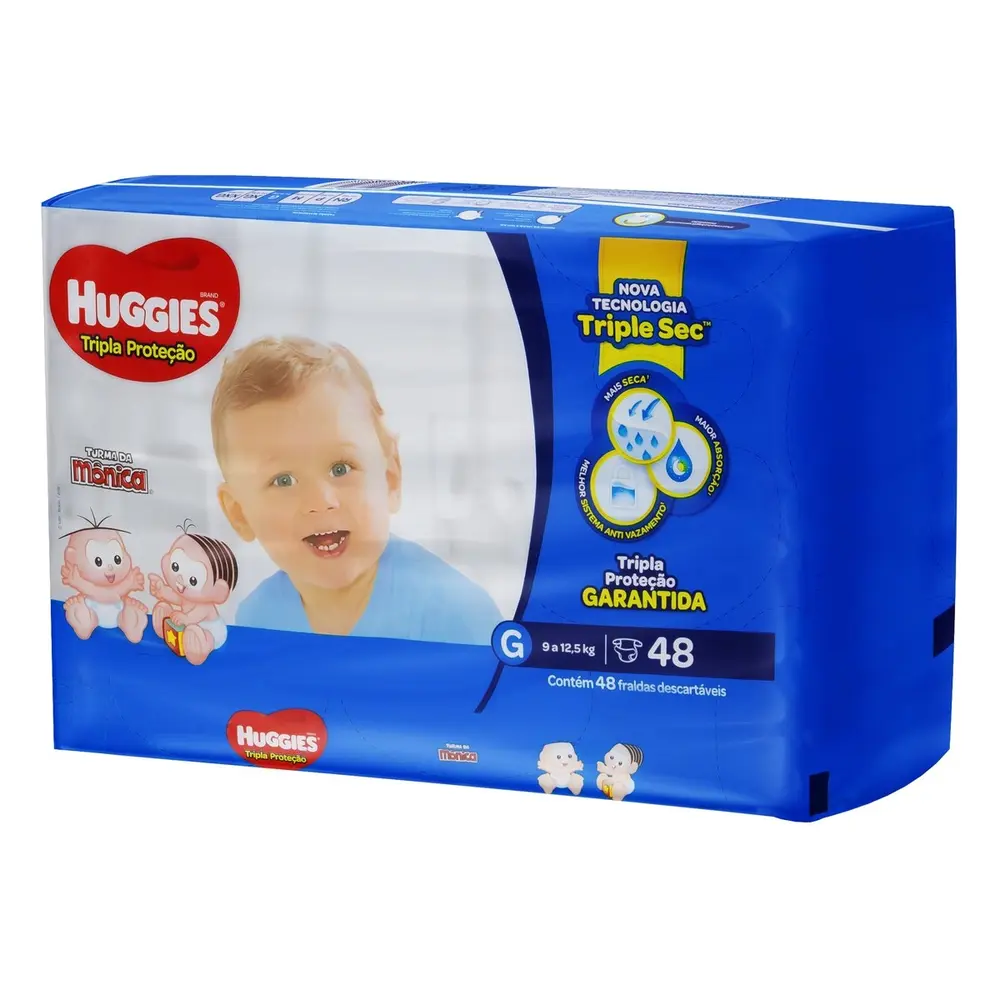 FRALDA HUGGIES T PROT MEGA G 48