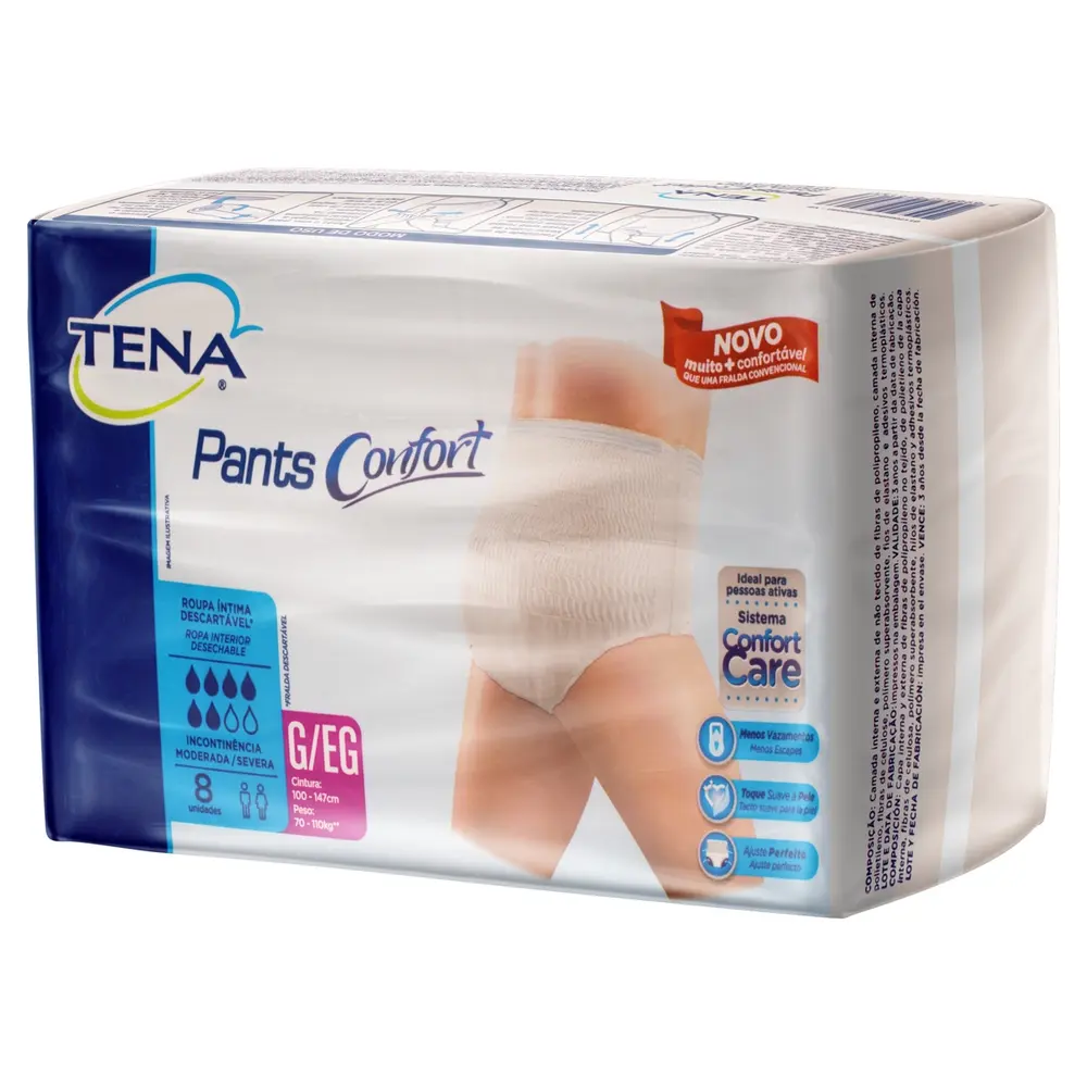 ROUPA INTIMA TENA PANTS CONFORT G/EG C/8