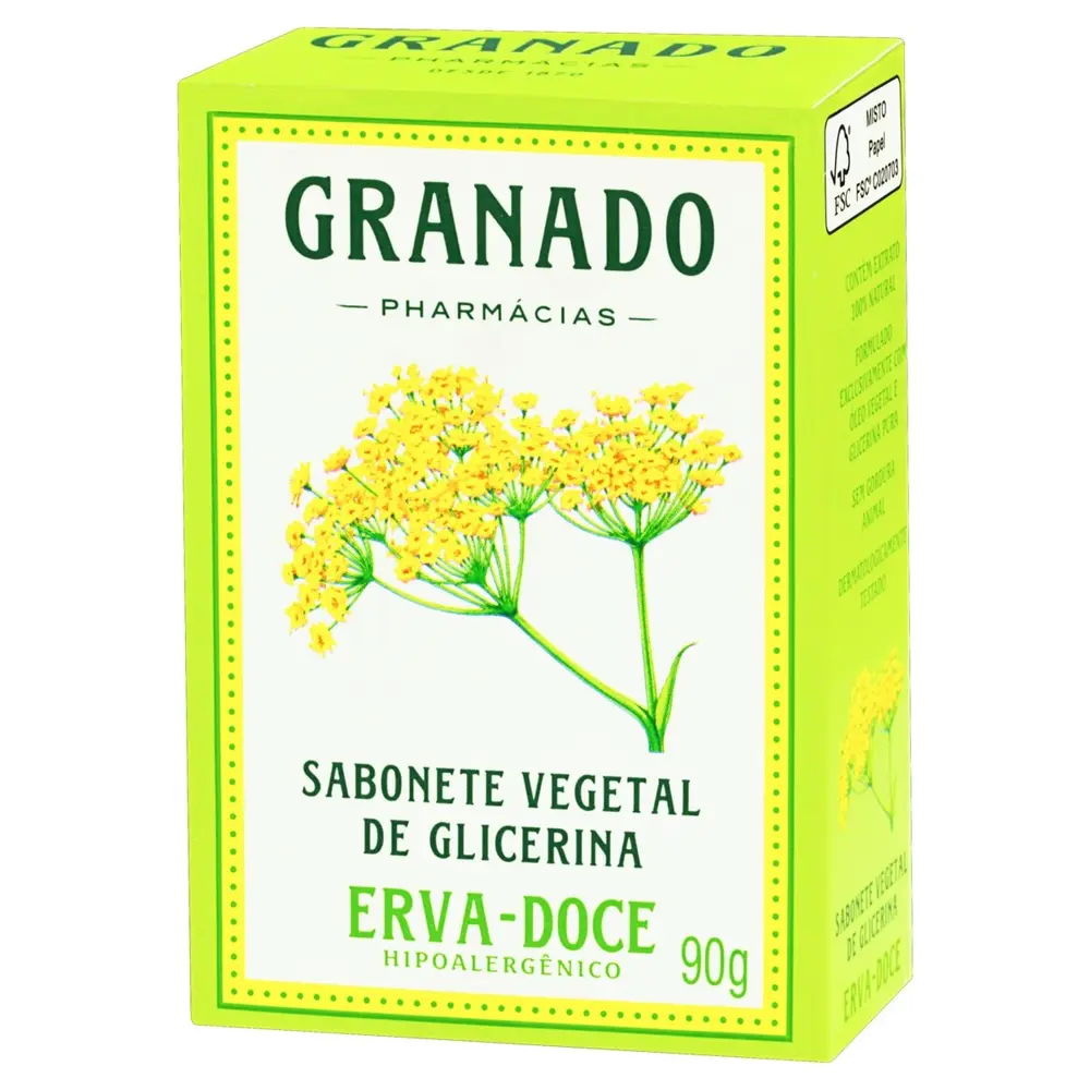 SAB GRANADO GLICERINA ERVA DOCE 90G