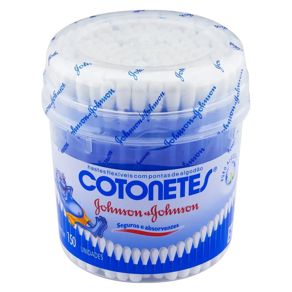 HASTEIS FLEXIVEIS COTONETES J&J  POTE 150UNID