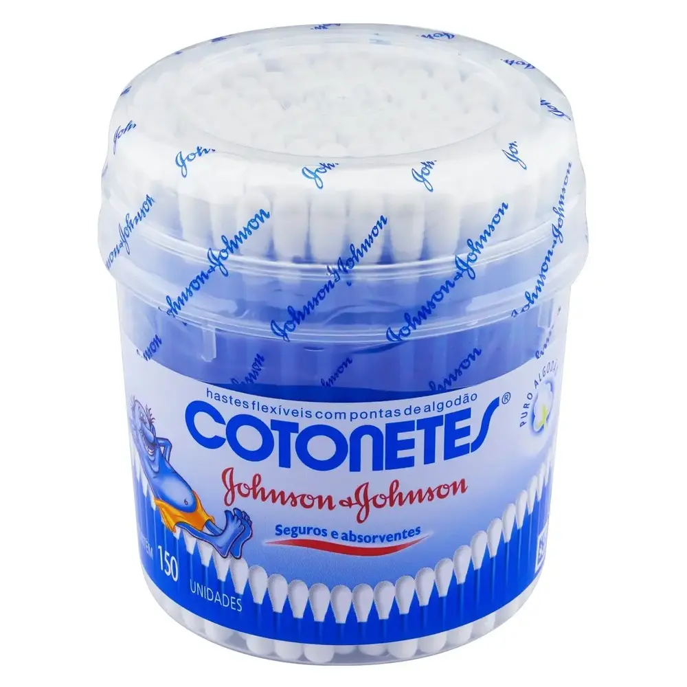 HASTEIS FLEXIVEIS COTONETES J&J  POTE 150UNID