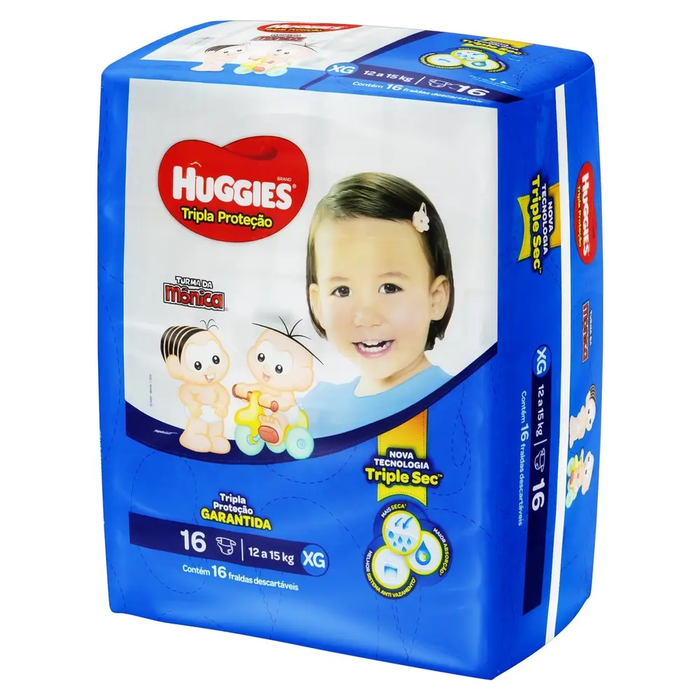 FRALDA HUGGIES T PROT JUMBINHO XG 16