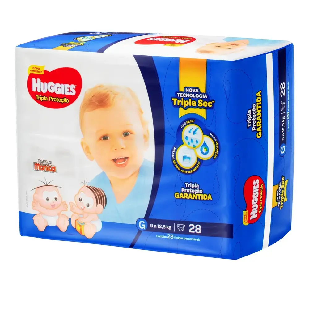 FRALDA HUGGIES T PROT JUMBO G 28