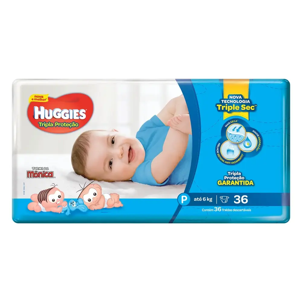 FRALDA HUGGIES T PROT JUMBO P 36