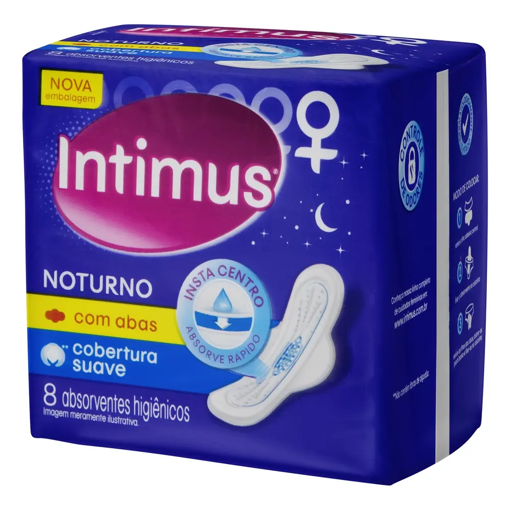 ABS INTIMUS NOTURNO EXTRA PROTEÇAO 8UNID