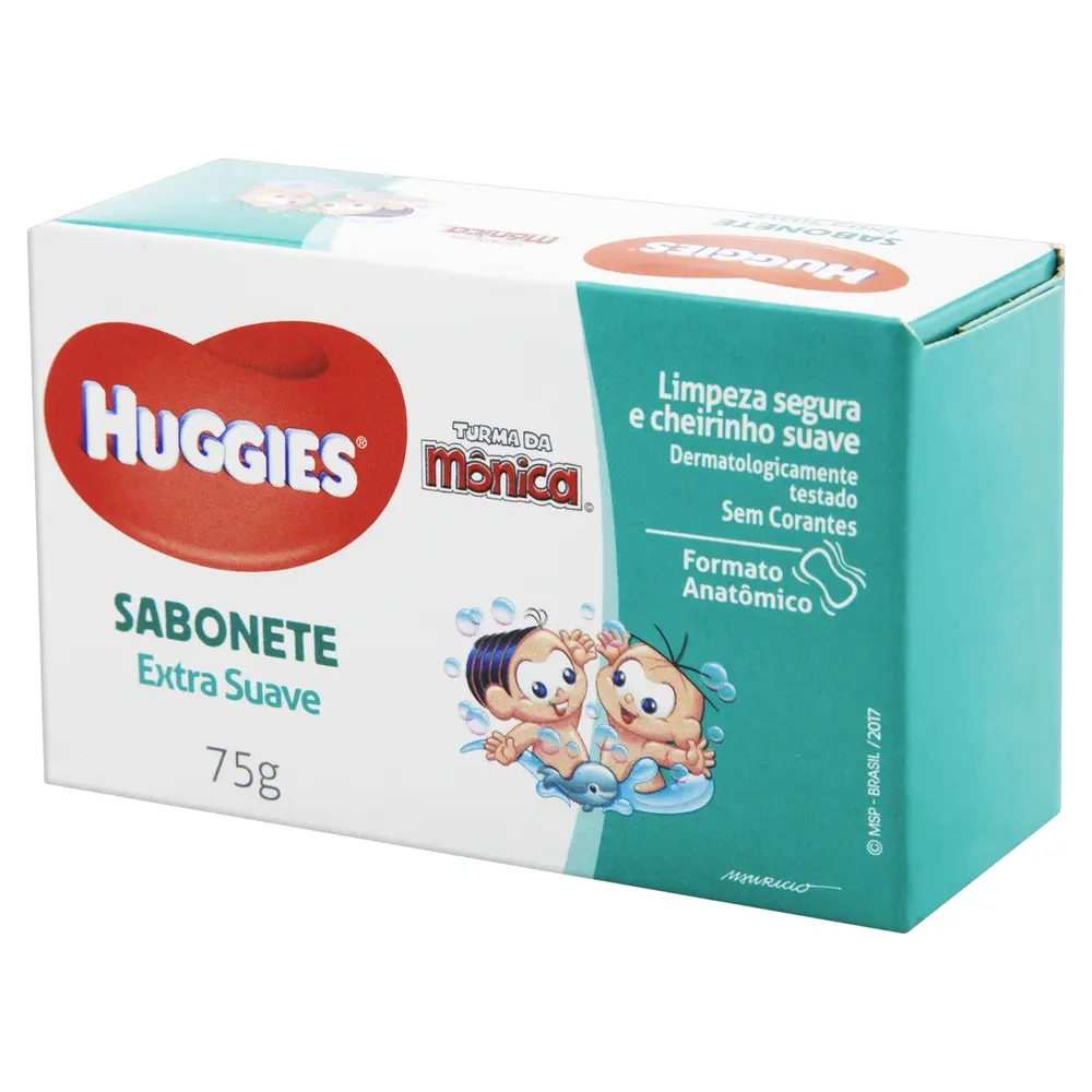 SABONETE BARRA HUGGIES EXTRA SUAVE 75G