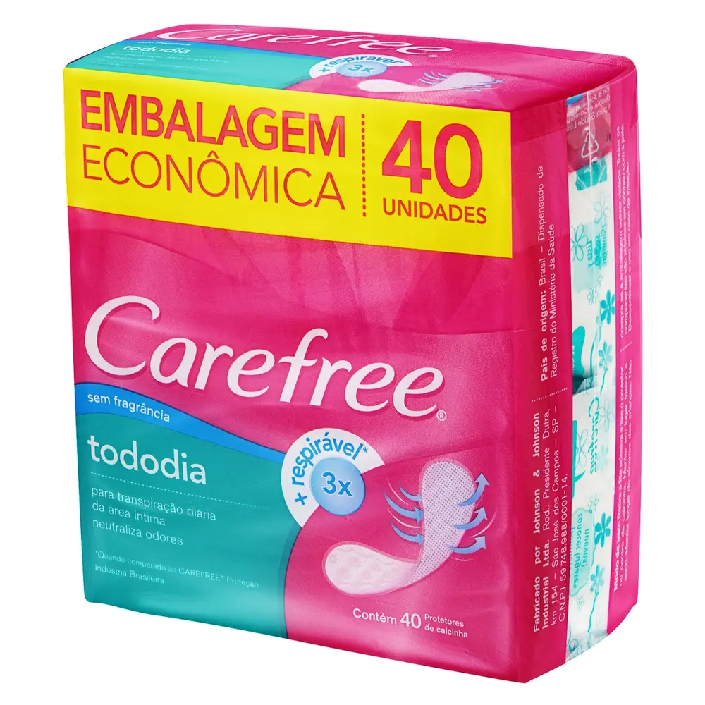 PROT DIAR CAREFREE TODO DIA S/PERF 40UN