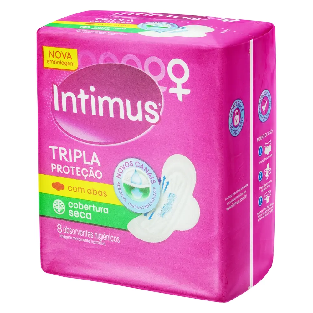 ABS INTIMUS TRIPLA SECA C/ABAS C/8