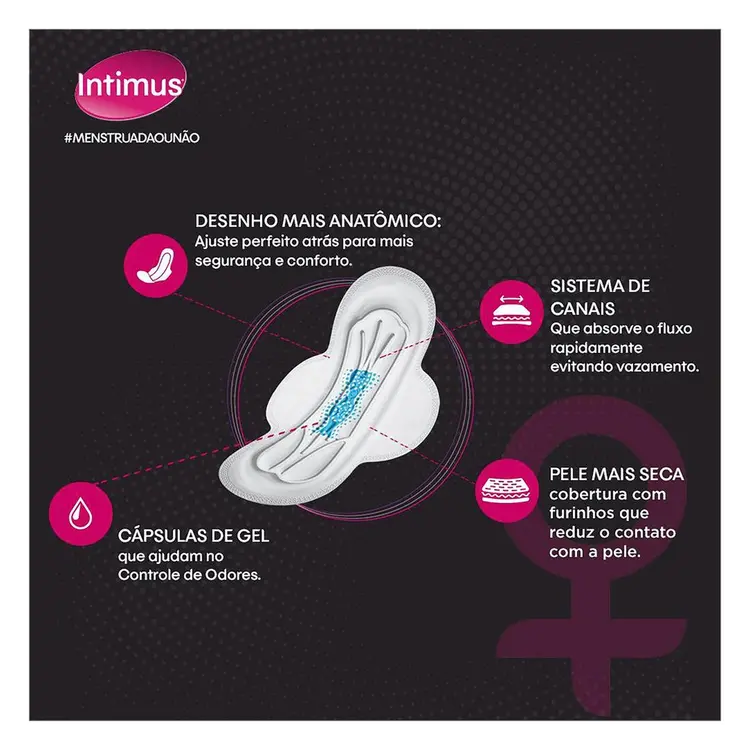 ABS INTIMUS GEL TRIPLA SECA S/ ABAS C/8