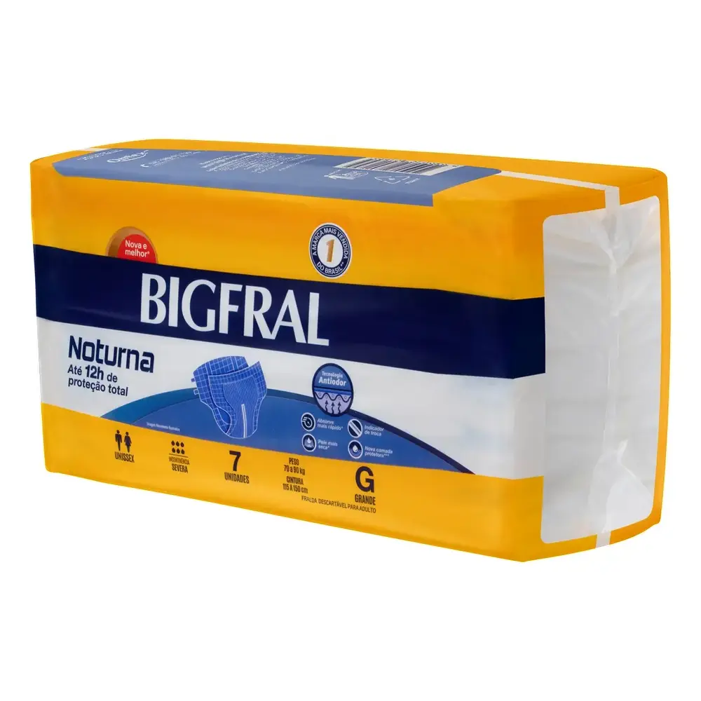 FRALDA BIGFRAL NOTURNA G C/7
