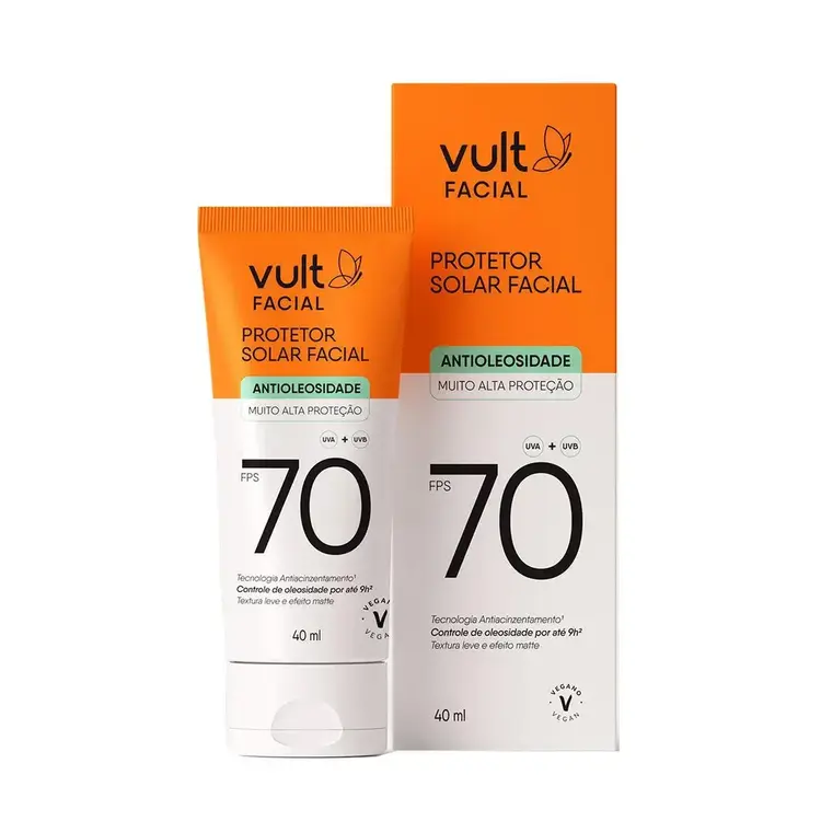 VULT PROT SOL FACIAL ANTIOLEOSIDADE FPS 70 40ML