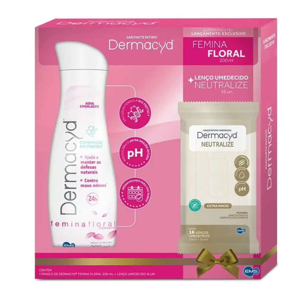 DERMACYD KIT FE 200ML+LENC 16UND