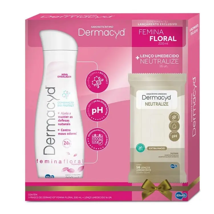 DERMACYD KIT FE 200ML+LENC 16UND